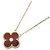 Van Cleef & Arpels Vintage Alhambra Bullseye Halskette Braun Golden