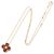 Van Cleef & Arpels Vintage Alhambra Bullseye Halskette Braun Golden - Ansicht 2