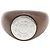Ring Hermès Anillo de banda de madera y metal Hermes Castaño Plata - vista 2