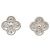 Orecchini Sweet Alhambra con diamanti Van Cleef & Arpels Argento