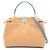 Borsa Fendi Mini Peekaboo 2-Way Marrone Blu