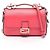 Borsa a mano 2-Way Fendi Double Micro Baguette Rosa Bianco Multicolore