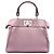 Borsa a mano 2-Way Fendi Peekaboo Nano Rosa