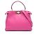 Borsa Fendi Peekaboo Regular 2-Way Rosa