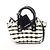 Everyday Balenciaga BISTRO XXS Bistro Basket Bag Nero Bianco