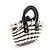 Everyday Balenciaga BISTRO XXS Bistro Basket Bag Nero Bianco - vista 2