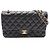 Borsa a tracolla Chanel Matelassé Double Flap Nero