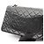 Borsa a tracolla Chanel Matelassé Double Flap in pelle d'agnello nera Nero - vista 11