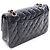 Chanel Matelassé Double Flap Schultertasche Schwarz - Ansicht 2