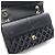 Chanel Matelassé Double Flap Schultertasche Schwarz - Ansicht 6