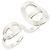 Hermès Hermes Chaine d'Ancre 24 Double Ring Argento