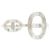 Hermès Hermes Chaine d'Ancre 24 Double Ring Argento - vista 2