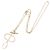 Hermès Collana Hermes Chaine d'Ancre Verso GM Nero Bianco D'oro - vista 2
