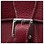 Bolsa de Ombro Loewe Senda em Couro Bordeaux - vista 11
