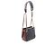 Borsa a tracolla bucket piccola Chanel Matelassé Nero Bordò - vista 2