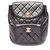 Mochila/Bolso Chanel Matelassé con cierre turnlock y cadena Negro
