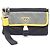 Saffiano Bolsa de mão clutch Prada Triangle Logo Second Bag Marrom Preto Amarelo
