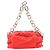 Borsa a mano e a tracolla Pouch in pelle rossa con catena Bottega Veneta Rosso