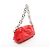 Borsa a mano e a tracolla Pouch in pelle rossa con catena Bottega Veneta Rosso - vista 2