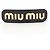 Accesorio Barrette Miu Miu Negro Blanco Dorado