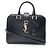 Borsa a mano in pelle nera Yves Saint Laurent Nero