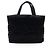 Borsa Tote Puffer ampia in nylon nero Yves Saint Laurent
