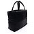 Borsa Tote Puffer ampia in nylon nero Yves Saint Laurent - vista 2