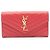 Yves Saint Laurent Bi-fold Langbeutel aus rotem Leder