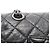 Borsa a tracolla Chanel 2.55 Matelassé Mademoiselle con catena Nero - vista 12
