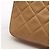 Bolso de hombro Chanel Coco Mark Matelassé Beige - vista 11