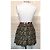 Cacharel Falda Cruzada de Algodón Liberty - Modelo Opposition T XS Negro Rosa Blanco Azul Multicolor Amarillo - vista 7