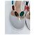 Gianvito Rossi Sandali in Pelle Bianca Pietre Multicolore Bianco - vista 3