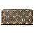 Louis Vuitton Zippy Wallet Long Monogram Canvas Brown