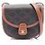 Céline Celine Triomphe Mini Besace Shoulder Bag Marrone Nero