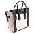 Céline Celine Luggage Micro Shopper Tote Bag Schwarz Weiß Beige - Ansicht 2