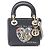Christian Dior Dior Niki de Saint Phalle LADY DIOR MINI Borsa a mano 2WAY Nero