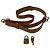Louis Vuitton Keepall Bandoulière 55 Boston Bag Marrone - vista 5
