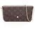 Borsa a tracolla Louis Vuitton Pochette Felicie Marrone Fuschia