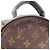 Mochila/Bolso Louis Vuitton Palm Springs PM Monogram Castaño Negro - vista 13