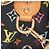 Borsa a mano 2-Way Louis Vuitton Courtney MM Monogram Multicolor Noir Nero Multicolore - vista 13