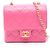 Borsa a tracolla Mini Flap Chain Chanel Matelassé Rosa