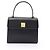 Céline Celine Gancini Handtasche aus schwarzem Leder