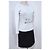 Top de algodón blanco Sonia Rykiel 'So Sonia' con strass - vista 10