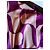 Autre Marque Custo Barcelona Violettes Cocktailkleid mit Muster Pink Lila - Ansicht 10