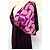 Autre Marque Custo Barcelona Violettes Cocktailkleid mit Muster Pink Lila - Ansicht 5
