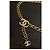 Cinturón de cadena Chanel logo CC dorado - vista 3