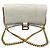 Borsa a tracolla con catena Balenciaga Hourglass Wallet Bianco