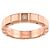 Anello Chopard Ice Cube in oro rosa 18K - vista 2