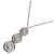 Autre Marque Tiffany & Co. Circlet Triple Drop Diamantenhalskette