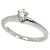 Autre Marque Tiffany & Co. Platin-Solitärring mit Diamant - Ansicht 5